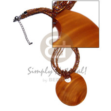 60mm round amber horn 60mm round amber horn
