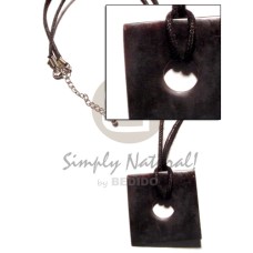 Black wax cord square Black wax cord square