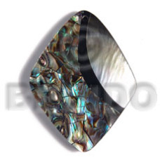 50mmx40mm laminated diamond paua blacklip shell 50mmx40mm laminated diamond paua blacklip shell