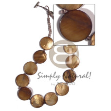 28mm round laminated golden amber 28mm round laminated golden amber