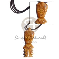 Leather thong horn tribal Leather thong horn tribal