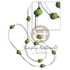 Single row white glass beads Single row white glass beads