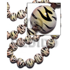 Kukui seeds in animal print Kukui seeds in animal print