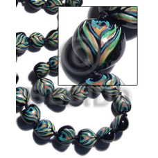 Kukui seeds in animal print Kukui seeds in animal print