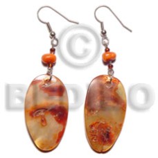 Dangling 21x27mm oval orange Dangling 21x27mm oval orange