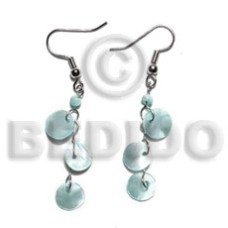 Dangling triple 10mm aqua blue Dangling triple 10mm aqua blue
