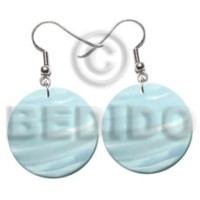 30mm aqua blue round kabibe