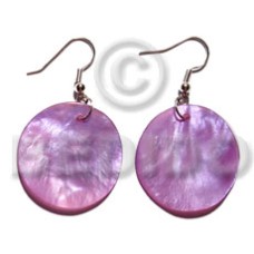 Dangling 20mm round lavender hammershell