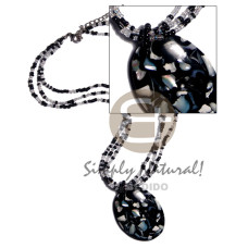 3 layers glass beads