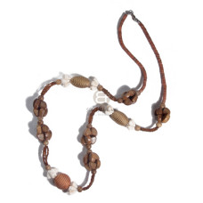 Black leather thong round