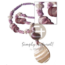 55mmx47mm kabibe teardrop pendant