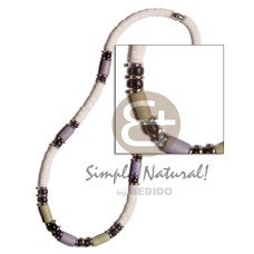 White clam heishe wood