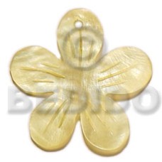 40mm yellow flower hammershell