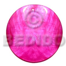 40mm round fuschia hammershell 40mm round fuschia hammershell