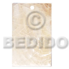 Flat 30mmx50mm rectangle green shell Flat 30mmx50mm rectangle green shell