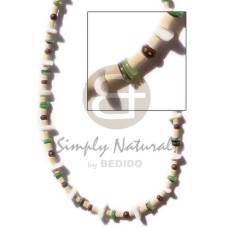 Sq cut white shell Sq cut white shell