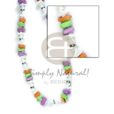 White rose white clam heishe