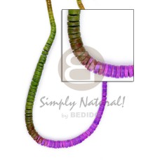 7-8mm graduated tie dye olive