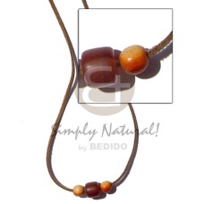 Leather thong horn cylinder