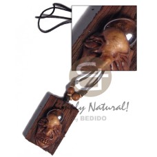 Clay skull on 60mmx40mm Clay skull on 60mmx40mm