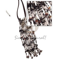 Coco brownlip heishe tassles