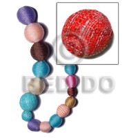 15mm natural white round wood