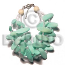 3 rows aqua green slidecut 3 rows aqua green slidecut