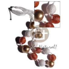 20mm wrapped wood bead 20mm wrapped wood bead