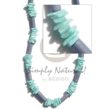 Pastel blue wood tube Pastel blue wood tube