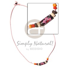 Pink cord painted tube Pink cord painted tube