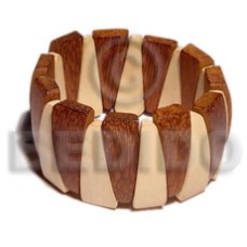 Elastic wood bangle bayong natural white Elastic wood bangle bayong natural white