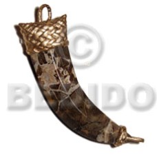 Marbled stone fang pendant 100mmx30mm Marbled stone fang pendant 100mmx30mm